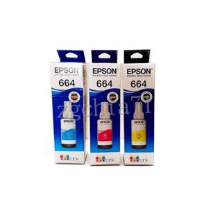 EPSON 664 原廠黑色墨水(C13T664200、C13T664300、C13T664400)