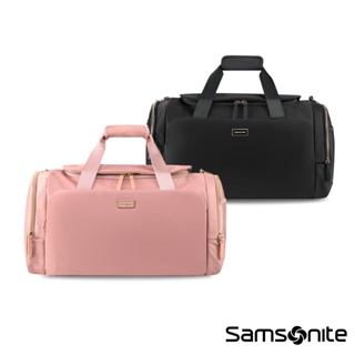 Samsonite新秀麗 波士頓包/旅行包袋/手提包/運動提袋AQUARIUS 女用日常商務多功能時尚(黑/粉)