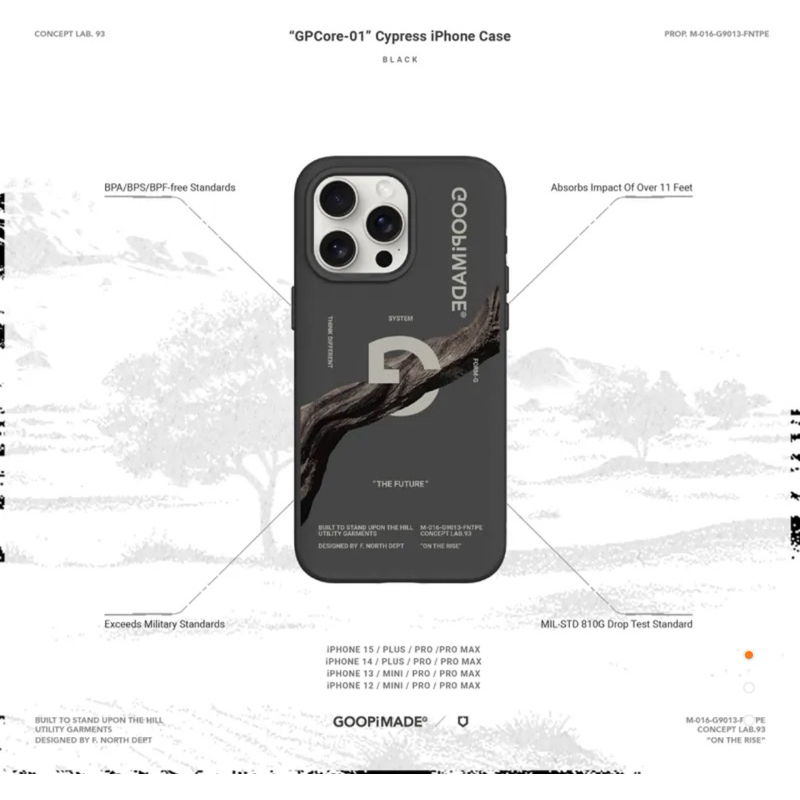 goopi  GPCore-01  iPhone12手機殼 孤僻