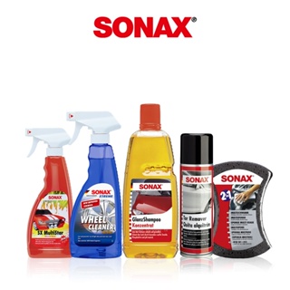 SONAX DIY洗車清潔組 免運 預洗必備.柏油.鐵粉.萬用.洗車精.海綿 鋼圈清潔 快速發貨 機車 安全帽