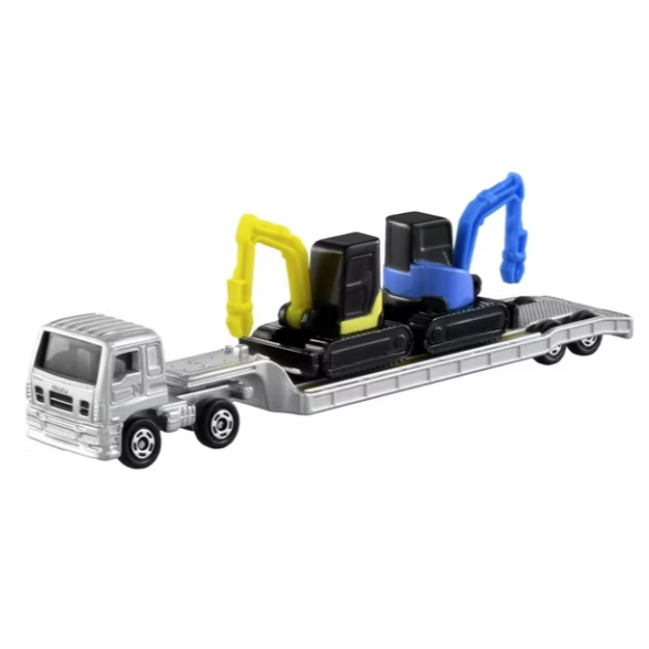 TOMICA #142 ISUZU Giga Machinery Transporter 代理 現貨《動漫貨櫃玩具批發》