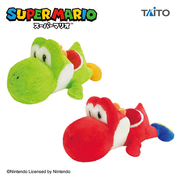 TAITO 絨毛玩偶 超級瑪利歐 特大趴姿絨毛 耀西 2款可選擇 【鯊玩具】