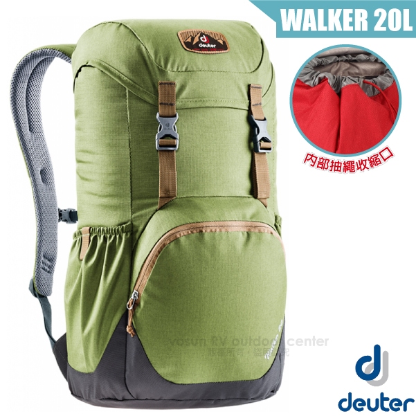 【德國 Deuter】送》輕量透氣健行登山背包 20L WALKER/自行車背包 休閒背包_3810617