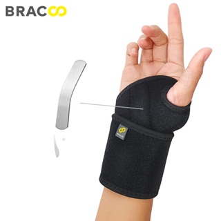 美國Bracoo 奔酷 人體工學支撐可調護腕 右手專用 (WS11) 手腕 輕巧透氣設計
