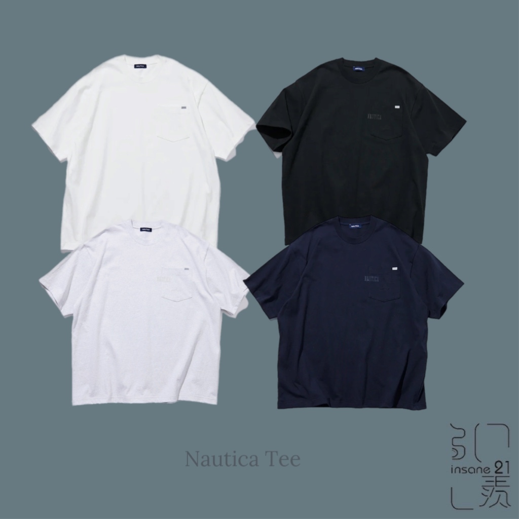 日線 NAUTICA HIDDEN LOGO S/S PKT TEE 口袋 LOGO 短袖【Insane-21】