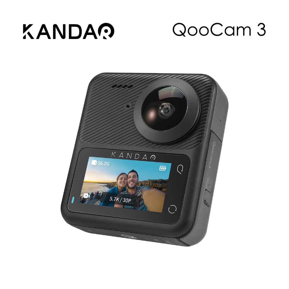 ✨買主機送記憶卡+隱形自拍棒✨ KANDAO QooCam 3 大光圈全景運動相機