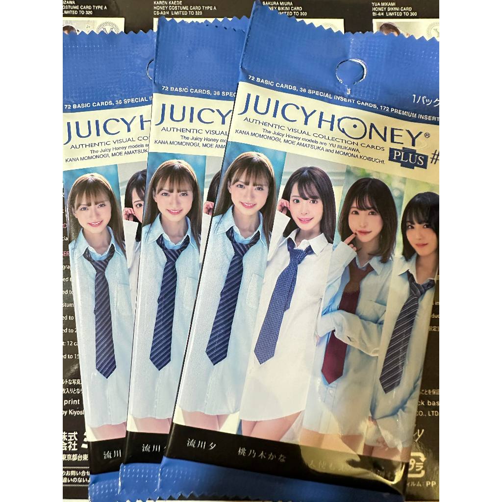 未開封卡包 Juicy Honey Plus #18 流川夕 桃乃木香奈 天使萌 恋渕桃奈 他的襯衫主題 寫真卡