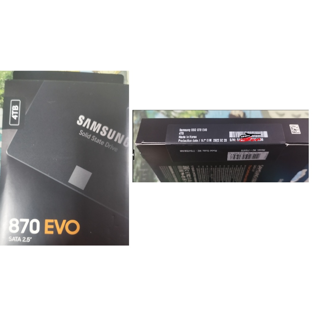 Samsung 三星 SSD 870 EVO SATA2.5  4TB