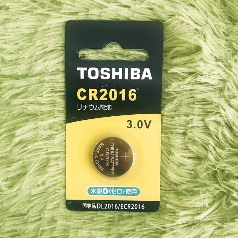 【TOSHIBA 東芝】《CR2016》鈕扣型鋰電池 3.0V  可適用 主機板/遙控器/耳溫槍/手錶/閃光燈