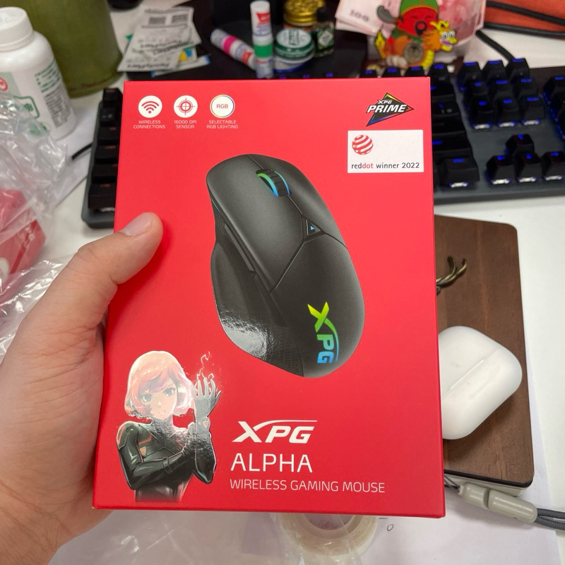 遊戲 XPG "無線"電競滑鼠。同"蕾蛇"公版，新品未拆，當二手-便宜賣。