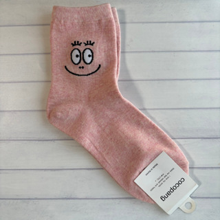 《現貨》韓國製 BARBAPAPA 泡泡先生 韓國襪子 短襪 長襪 中筒襪 女襪 粉色襪 襪子 成人 女生 兒童