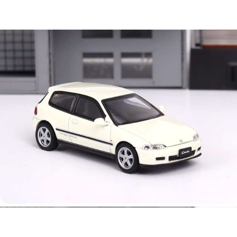 【六四分之一】現貨｜白色｜LCD HONDA CIVIC SiR II (EG6/K6)｜1/64 合金模型車