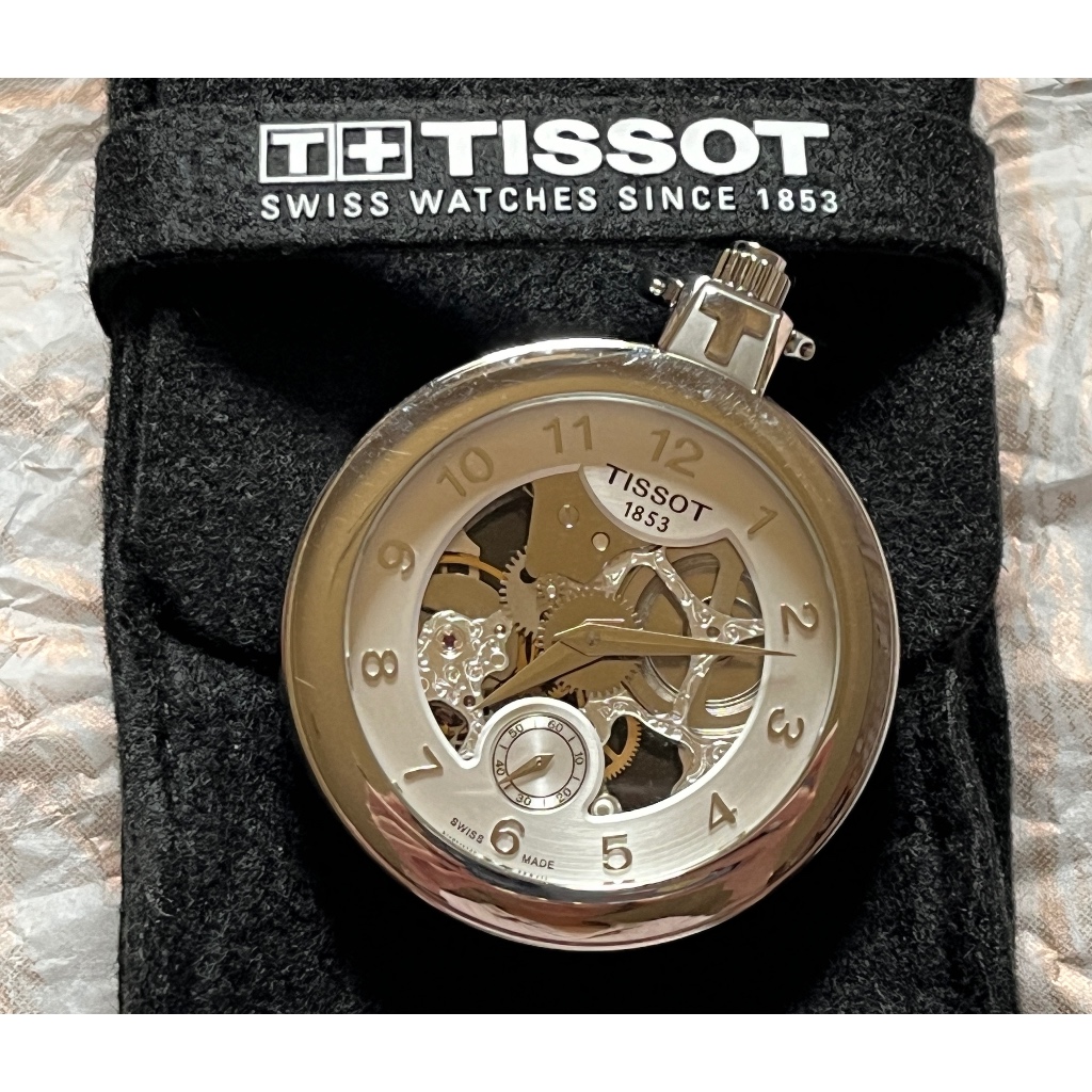 TISSOT 天梭 鏤空手上鍊懷錶 機械(手動上弦)【二手商品】