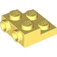 【小荳樂高】LEGO 亮淡黃色 2x2x2/3 側帶2豆薄板 2 Studs on Side 6296521 99206