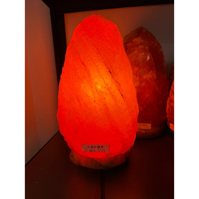 鹽燈 實拍 喜馬拉雅山 帝王紅鹽燈 7.8kg 深層礦物 開運燈 光明燈