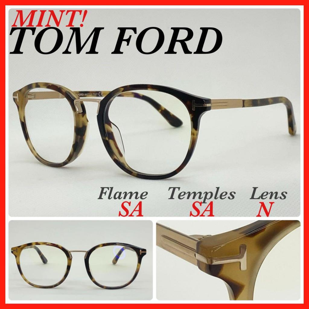 TOM FORD 眼鏡框 TF5555FB 玳瑁圖案 （二手）【日本直送】