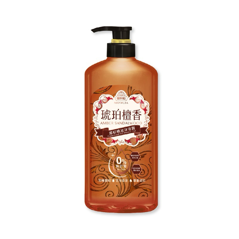 美吾髮 琥珀檀香雪松 精油沐浴露700ml