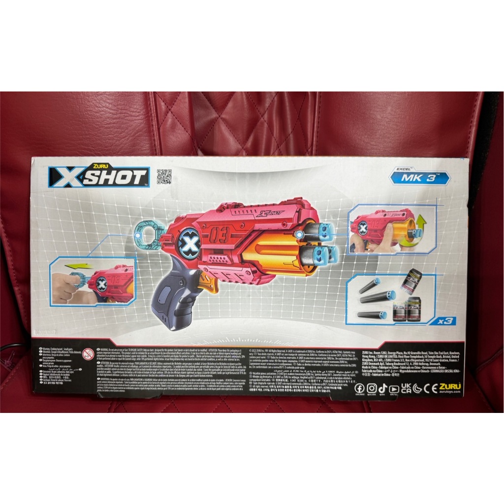 現貨 赤火系列-狂怒者X射手X-SHOT X特攻Mk3套裝 單手左輪手槍 雙槍系列