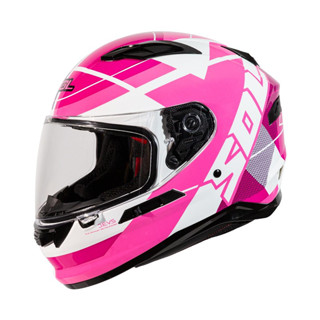 SOL SF-6 / SF6 超視界 白紫粉 內藏式墨鏡 浮動式鏡座 EPS 完全防護 全可拆洗 全罩 安全帽