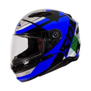 SOL SF-6 / SF6 超視界 黑綠銀 內藏式墨鏡 浮動式鏡座 EPS 完全防護 全可拆洗 全罩 安全帽