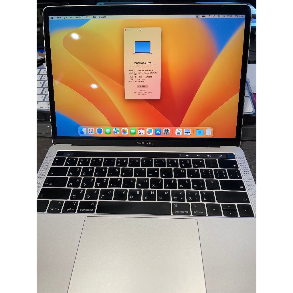 「已預定」MacBook Pro 13 intel i5 特規 16G Ram 256G A2159