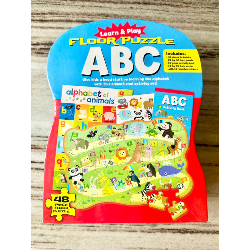 《二手》 48片兒童地板拼圖 Learn &amp; Play Floor Puzzle - ABC