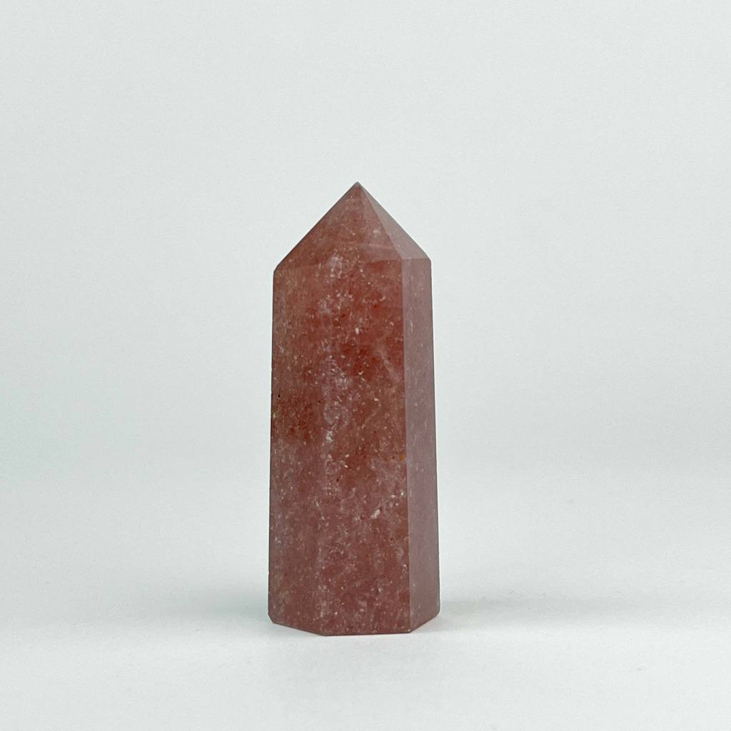 草莓晶晶柱 SQ001 (Strawberry Quartz) 能量 水晶柱 角柱 擺件 天然石 寶石