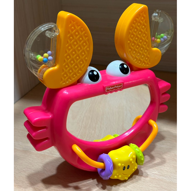 （二手玩具）Fisher-Price 費雪 螃蟹搖擺不倒翁遊戲 寶寶哈哈鏡玩具 嬰兒安撫玩具