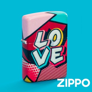 ZIPPO LOVE-街頭藝術防風打火機 46013 街頭塗鴉風格 火機採用360度彩噴技術 終身保固