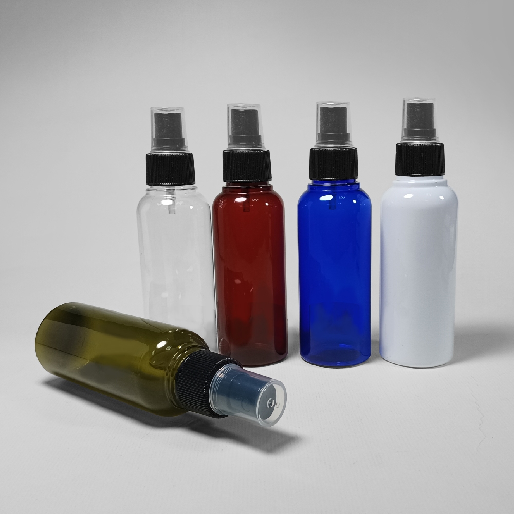 阿瓶 PETG 噴瓶 (五色) 噴頭 (黑色) 100mI 化妝水 分裝瓶 酒精噴瓶 香水噴瓶  (台灣製造）