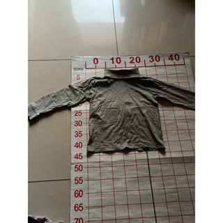 【二手衣櫃】Tex Kids 男童 素色高領內搭衣 4-5歲 灰色長袖上衣 兒童保暖衣 親膚透氣 內搭衣 1130308