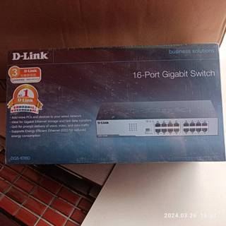 全新未拆封D-Link 友訊 DGS-1016D 16埠Gigabit節能型交換器