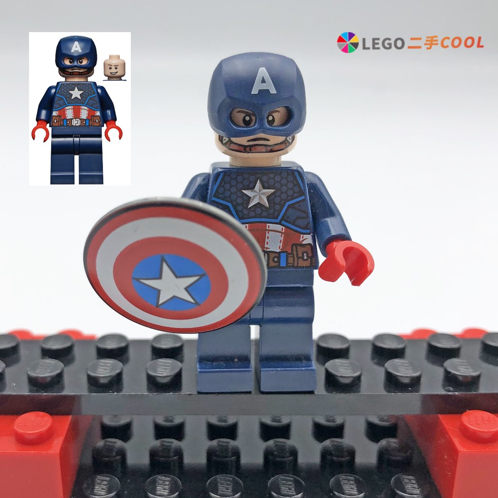 【COOLPON】正版樂高 LEGO 【二手人偶】漫威 美國隊長 76168 人偶拆賣 SH686 復仇者聯盟