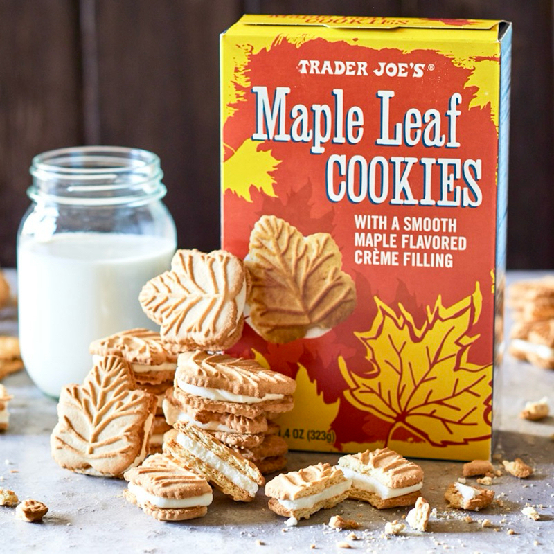 🍁Trader Joe’s加拿大楓糖夾心餅乾 Maple Leaf COOKIES 323g 🇺🇸空運回台 芯心艸代購