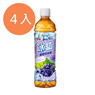泰山冰鎮葡萄鮮冰茶535ml(4入)/組 【康鄰超市】