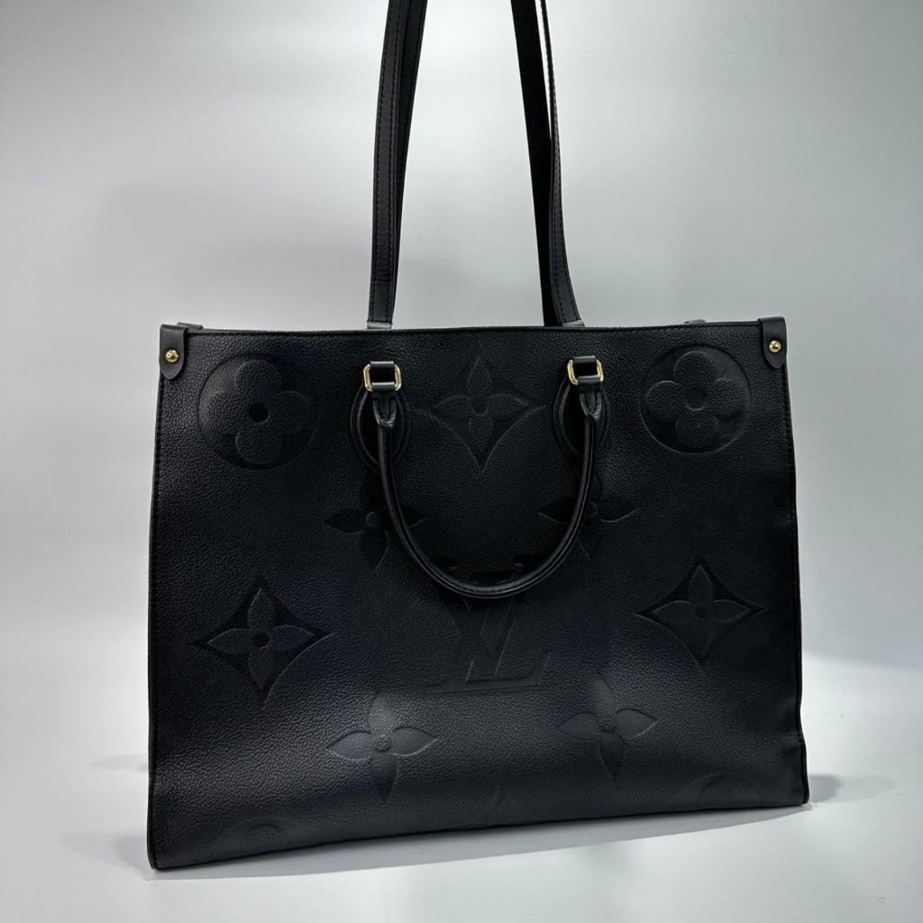 LOUIS VUITTON 路易威登 M44925 黑色 Onthego GM 肩背包 單肩包 手提包