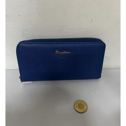 寶馬藍 女生包包 精品 皮夾 長夾 高級 時尚 手拿包 錢包