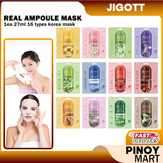 jigott real ampoule mask korea mask sheet face mask facemask