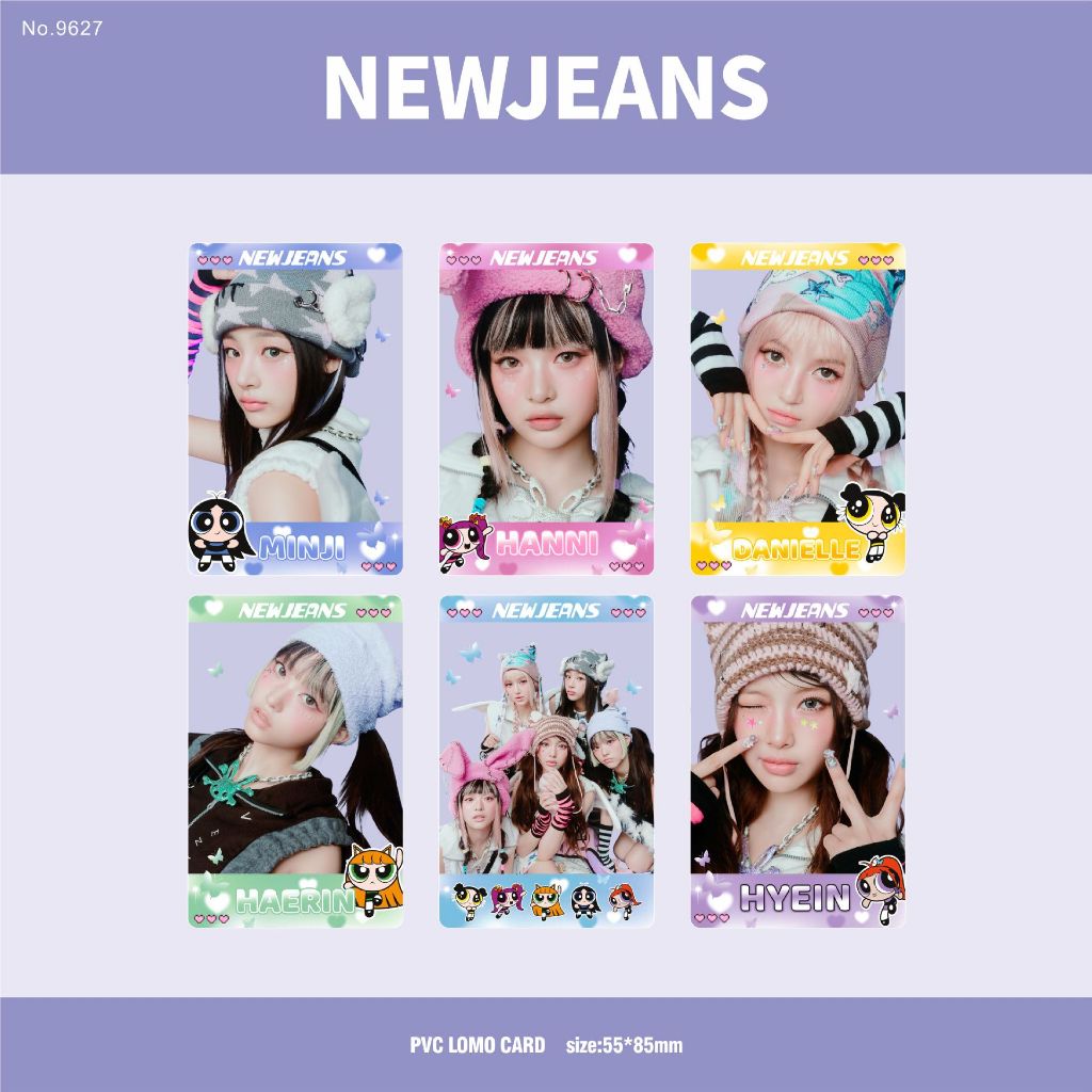 【現貨】新款NEW JEANS透卡 專輯 周邊單人組合小卡片PVC防水照片卡6張/套