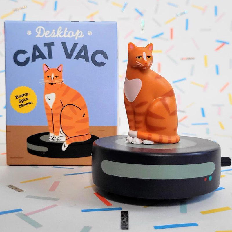 ｜現貨｜桌上貓貓掃地機器人🐈 療癒小物 發條玩具 desktop cat vac