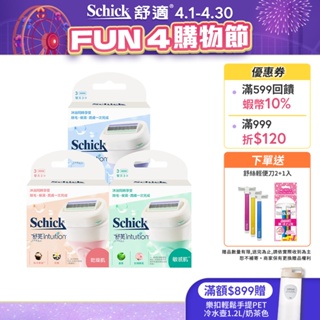 【Schick 舒適牌】舒芙仕女除毛刀片三重體驗組 預計4/29陸續出貨