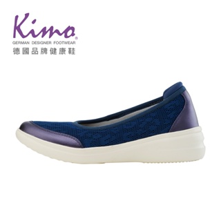 【Kimo】透氣網布舒適彈力休閒娃娃鞋 女鞋 (靛藍色 KBDSF071596)