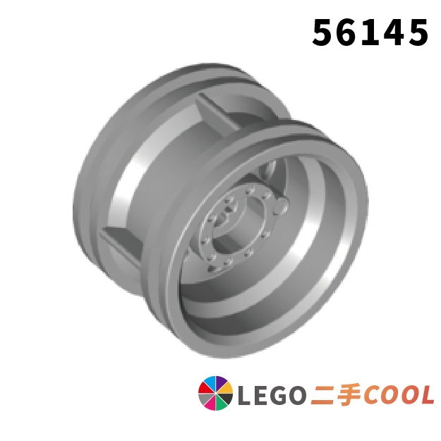 【COOLPON】正版樂高 LEGO【二手】Wheel 30.4mm x 20mm 輪框 56145 4297210淺灰