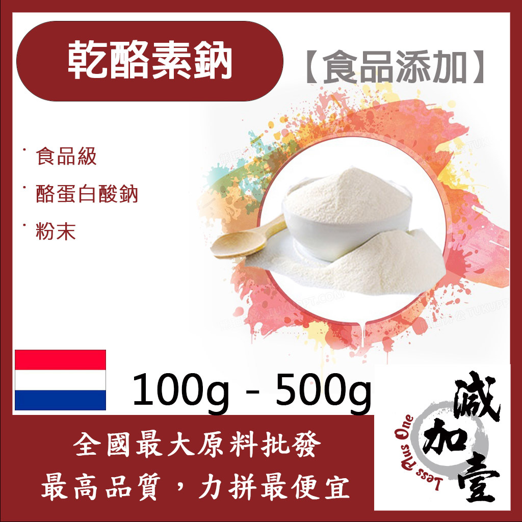 減加壹 乾酪素鈉 100g 500g 食品添加 酪蛋白酸鈉 乾酪素鈉 干酪素鈉 食品級