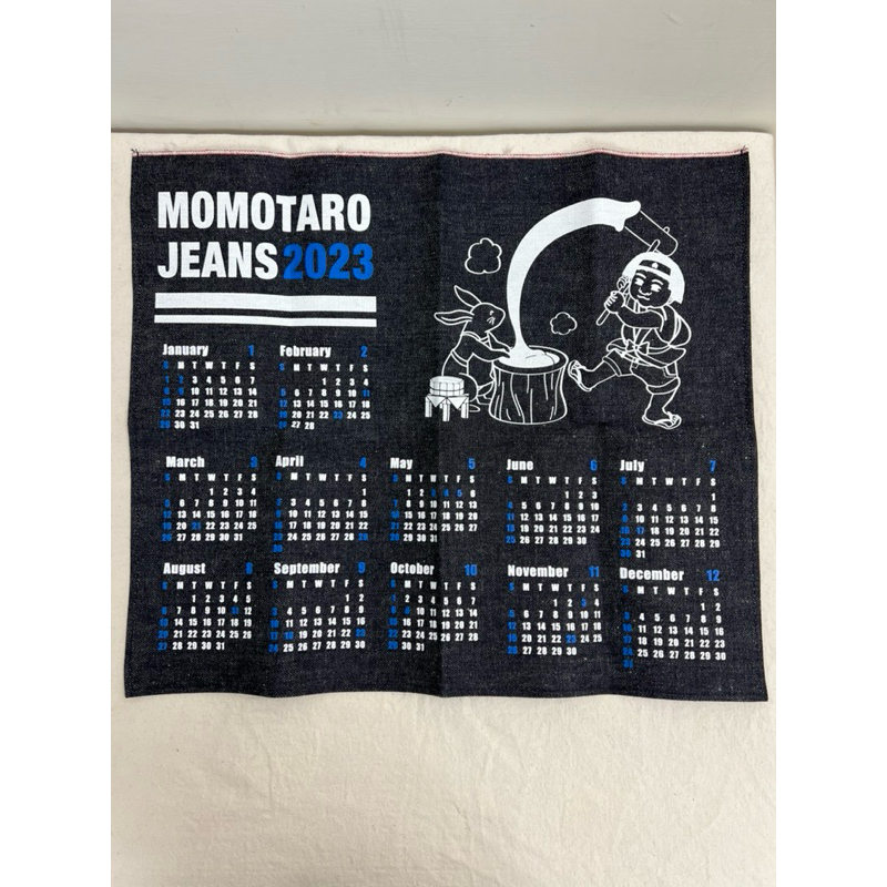 momotaro jeans2023 牛仔布月曆