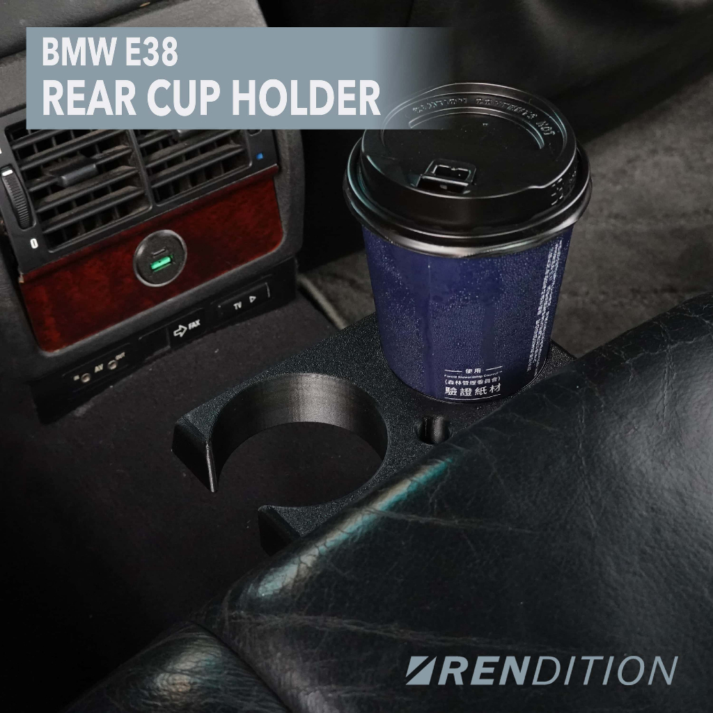 【RDTN】BMW E38 後置杯架 杯架 REAR CUP HOLDER