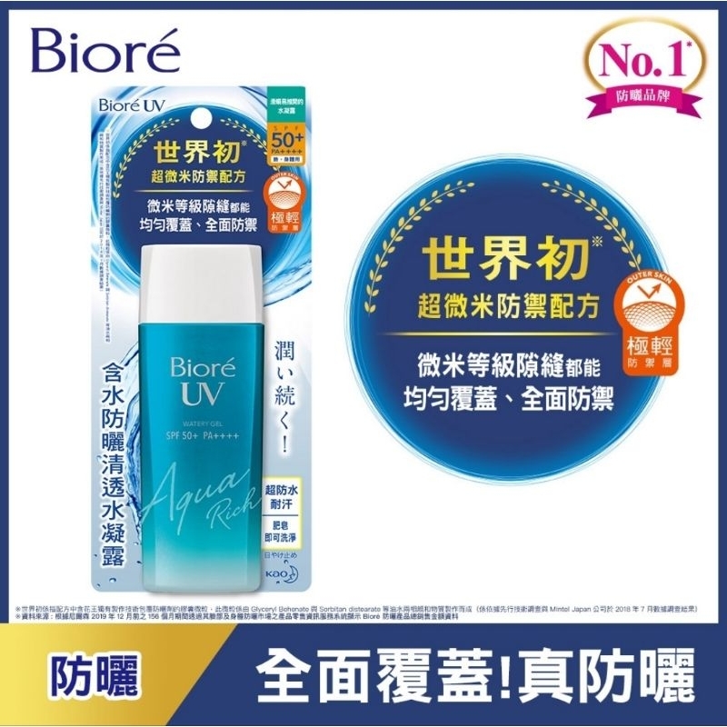 【🚀快速出貨】 現貨 全新 Biore 蜜妮 含水防曬清透水凝露 90ml