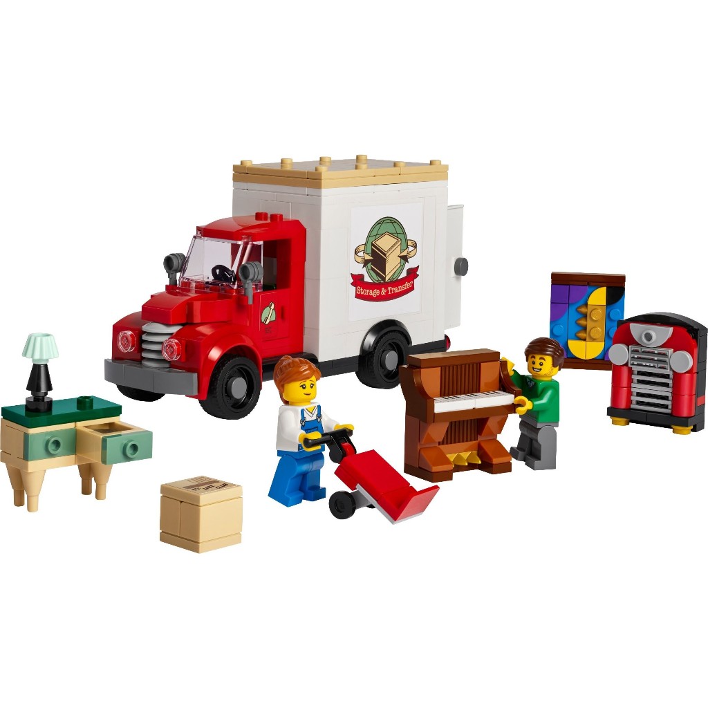 【樂富】二手已組 LEGO 樂高 40586 ICONS 搬家卡車 貨車 Movimg Truck 台中可面交