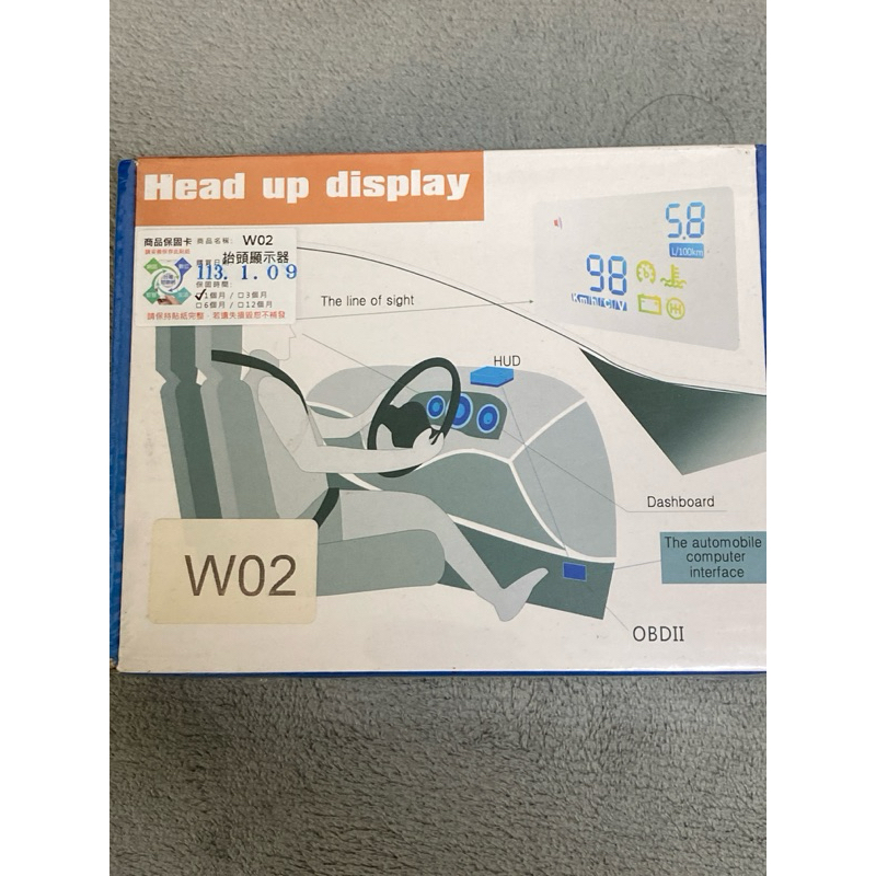 APGO W02汽車抬頭顯示器(全新未拆封，便宜出售）