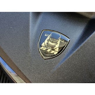 STR X / STR GT車標貼-黑金 LOGO 車貼 宏佳騰 STR 300 機車彩貼 彩貼 專屬貼紙 機車貼